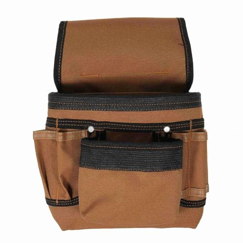 Cinturón de herramientas con tirantes, chaleco de herramientas con bolsa desmontable, bolsas, herramienta de soporte de cintura para carpinteros, electricistas y jardineros (Riñonera B)