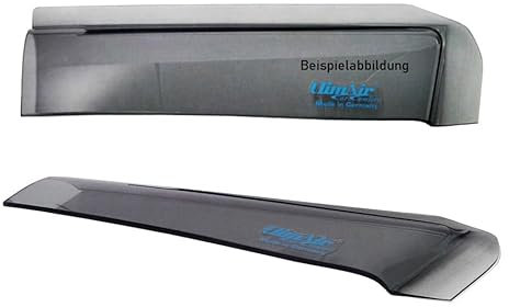 ClimAir Windabweiser hinten 04-4184, Farbausführung: rauchgrau - Set mit Parkscheibe - Kompatibel für Volvo V70 B Kombi