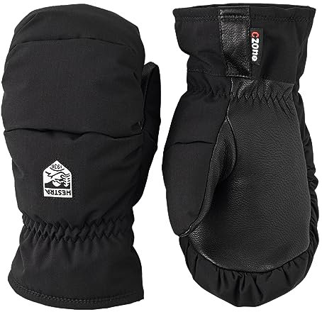Hestra Junior FOSS Mitt (Youth 4-13yrs) | Waterproof, Insulated Kids Mittens for Winter, Snowboarding & Playing in the Snow - Black - 7