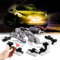 Sidaqi Jaune 16 LED Grille Stroboscope Feux D'avertissement Dash Deck Visor Police Flash Lights Voiture Camion Ambulance Lumières Stroboscopiques d'urgence avec Télécommande sans Fil 12V
