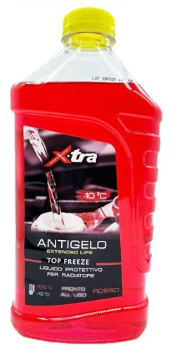 OISE ART STORE Trade Shop - Liquido Antigelo Rosso 1 Lt Super Concentrato per Radiatore Protezione Motore