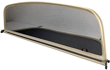 PureWind Windschott kompatibel mit Audi A4 Cabrio Typ B6 & B7 Baujahr 2002-2009 (Beige) – Windschott Universal mit Schnellverschluss ohne Tasche