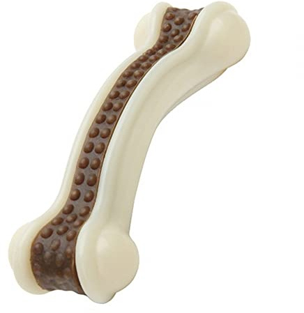 DONGKER Jouets a Mâcher pour Chien,Os a Mâcher Indestructibles a Saveur de Boeuf pour Petit Grand Moyen