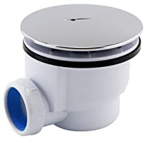 Sandy Beach Chrom Duschablauf für Duschwanne, Abfallfalle mit 90mm Durchmesser