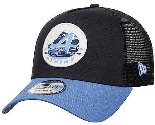 New Era 9Forty LM Patch EF Trucker Cap Basecap Baseballcap Truckercap Meshcap Damen/Herren - Snapback, mit Schirm, Schirm Sommer Frühling-Sommer - One Size blau