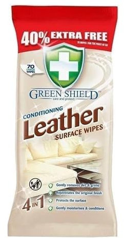 High Vibrant Conditioning Leather Cleaning Surface Wipes 70 Pack - Large Wipes Suitable For All Leather Types Removes Dirt & Grime with Protecting the Surface (1)