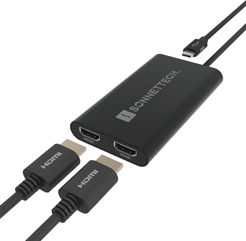 Sonnet Adaptador DisplayLink USB-C a Dual 4K 60 Hz HDMI