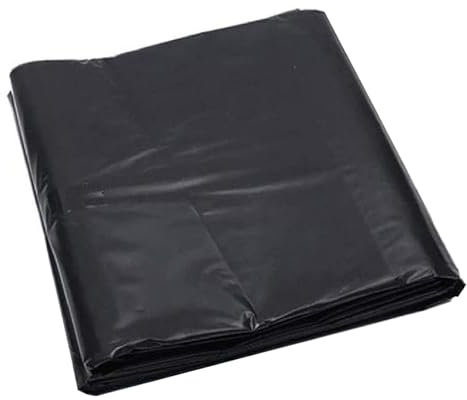Revêtement d'étang noir 5 mil, sous-couche robuste, membrane pour poissons de jardin, revêtement d'étang préformé pour aménagement paysager, ruisseaux, feuilles de plastique polyéthylène(3x4m)