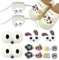 Schuh Charms Crocs, DIY Crocs Stecker Set, 3D große Augen Schuhanhänger für Clogs, PVC Shoe Charms, Cartoon Schuh-Dekoration für Kinder Jugendliche Erwachsene (14 Stück)