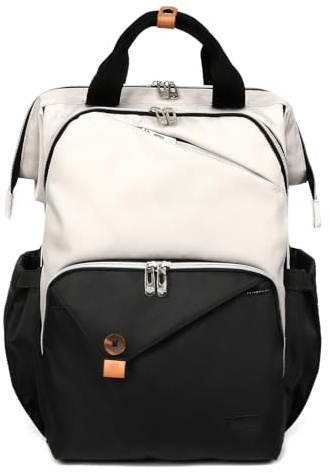 Hap Tim Sac à dos à langer imperméable avec sangles pour poussette - Double compartiment, Noir kaki., L, Morden