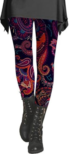 Thermo-Leggings, dicke Linien, Winterhose, Herbst- und Winter-Leggings, künstlerisch bedruckt, weich, dehnbar, Thermo-Leggings für Damen, rose, 5XL