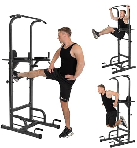 Estación de Fondos,Maquina Dominadas Multifuncional Barra de Dominadas Gimnasio en Casa for Pull Up& Dip Training,Rack MusculaciónMax 150 kg