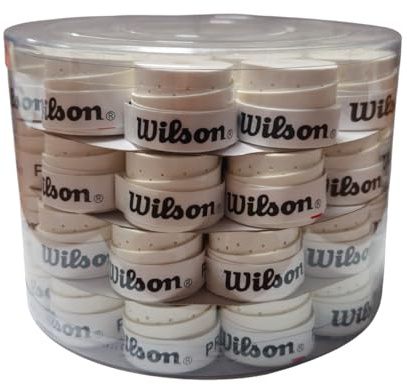 Pack 60 Overgrips Blancos Perforados Wilson Profile, Pack 60 Overgrips, 60 Unidades