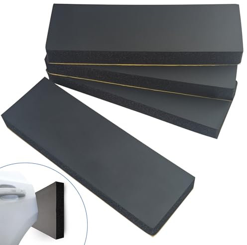 Sudnsadaks Garagen Wandschutz 4 Stück, 30 x 10 x 3 cm Kantenschutz Wand, Kantenschutz Schaumstoff Extra Dicker Auto Schutz Garage Türkantenschutz für Autotüren, Garagen und Carport (Schwarz)