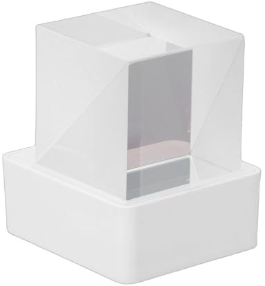 Denash Pantalla de Fotos 3D de Cristal Holográfico LED, Cubo de Holograma Inmersivo con Animaciones GIF Estación Meteorológica Inteligente Reloj Digital Álbum de Imágenes Electrónico,