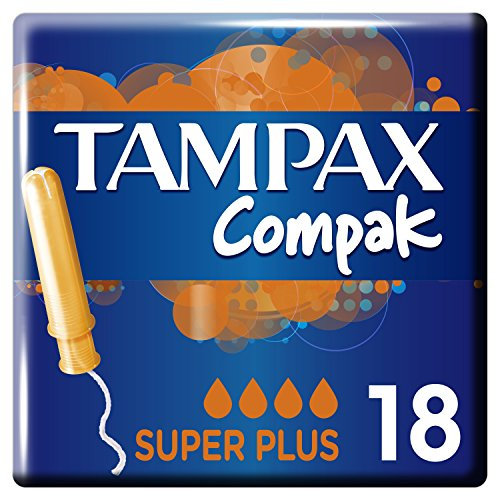 Tampax Compak Super+ Tampons mit Applikator 18x, Auslaufschutz und Diskretion, fühlen Sie sich sauber