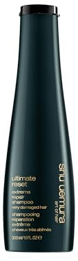 Shu Uemura Art of Hair, Shampoo Riparatore, Per Capelli Danneggiati, Effetto Riparatore, Arricchito con Estratto di Riso, Ultimate Reset, 300 ml