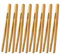 HC 8 Stück Bambus Zange Toast Küchenzange 18cm Kleine Bambus Zange Grillzange Holz für Küche, gegrilltes Fleisch, Gebäck, Brot