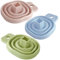 DDKY 3 piezas 7.8 * 7CM Embudo plegable cuadrado de silicona,Embudo pequeño,Mini embudo,Embudo para transferencia de líquidos de cocina