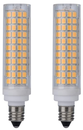 yongjia E11 LED-Licht, dimmbar 220V 10W 1000 Lumen E11-Glühbirnen T3/T4 Mini-Kerzenhalter, Sockel (2 Stück) (Color : 3000K)