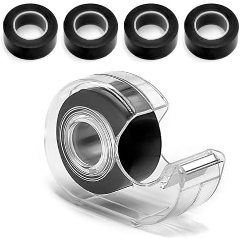 CEWROM Magnetband Selbstklebend im Spender, Magnetstreifen (5 x Magnetband), Magnetklebeband hervorragend für Postkarten, Fotos & Whiteboards geeignet (3 Meter)