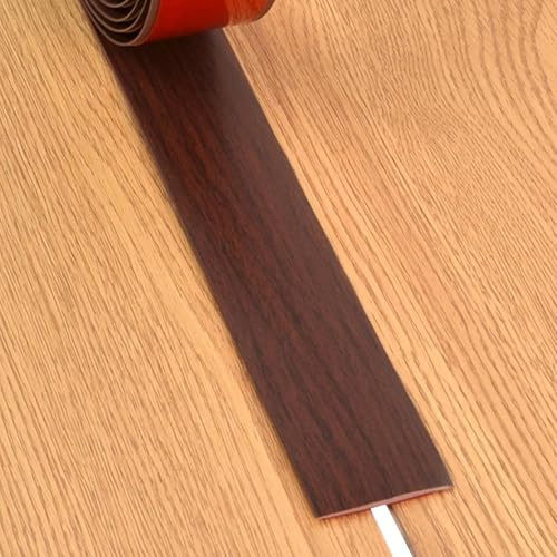 JTPMYFT Perfiles de transición autoadhesivos for de Suelo, perfiles de Borde for Suelos de Vinilo, adecuados for Juntas de Suelo de Entre 1 y 2 cm.(Red Oak,4cm)