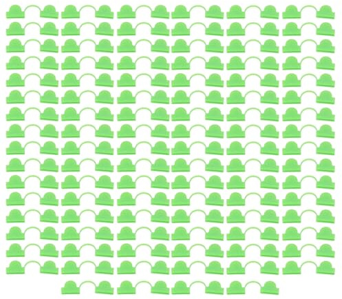 100 STK Växthusklämma Plast Dubbelhuvud Skuggning Trädgårdsbåge Växthusklämma Glasfiber Trädgårdstillbehör (Ljusgrön)