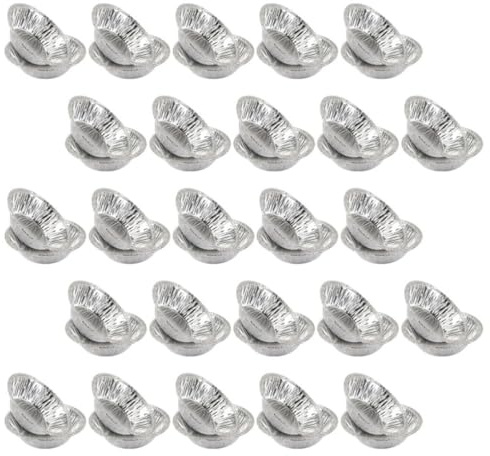 Homoyoyo 400 Pezzi Teglie in Alluminio per Crostatine Mini Tazze da Forno per Dolci e Pasticcini Stampi Tinfoil per Torte Muffin e Pudding per Picnic e Feste