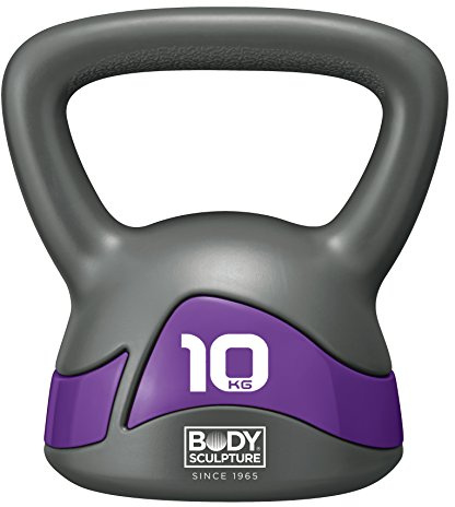 Body Sculpture BSCK10 carta Football KETTLEBELLS-10.0 KG, Grey/Purple, 10 kg