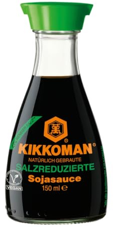 Kikkoman Sauce Soja Réduite en Sel Le Flacon, 150ml