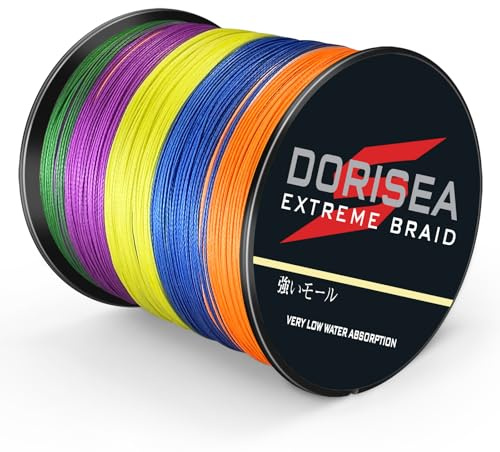 Dorisea Extreme Flaid 100 % Pe 500 m/546 yards flätad fiskelina 2,7-259,5 kg test fisketråd fiskesträng-nötningsbeständig otrolig superline noll stretch liten diameter