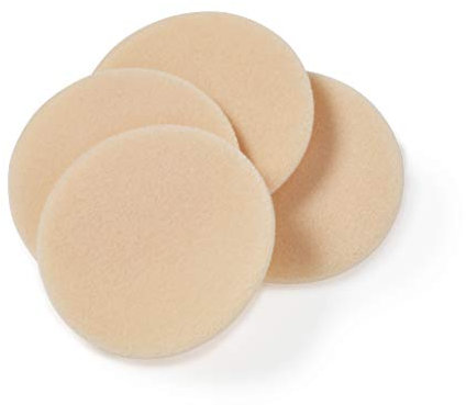 Manicare Pack Of 4 Cosmetic Compact Puffs, Latex Free, Washable, Re-usable, Perfect For Pressed Powder, Round Beauty Face Blender, Easy To Use For Flawless Makeup Application, Setting And Sculpting