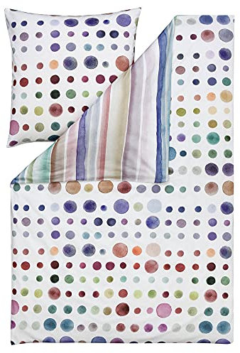 ESTELLA Bettwäsche Joy | Multicolor | 135x200 + 80x80 cm | Kuschel-Flanell-Bettwäsche | trocknerfest und pflegeleicht | ideal für die kalte Jahreszeit | 100% Baumwolle