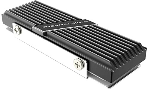 Thermalright TR-M.2 2280 TYPE A B 2280 Dissipateur de chaleur pour SSD M.2 2280 Dissipateur de chaleur Aluminium avec 2 conductivités thermiques, bureau haute performance SSD Radiateur Noir