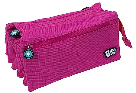 Grafoplás | Skolväska Fyra fack | Fuchsia | 23x12cm | bitar&Bobs | Levande färger, Fuchsia, 23x12cm, skola