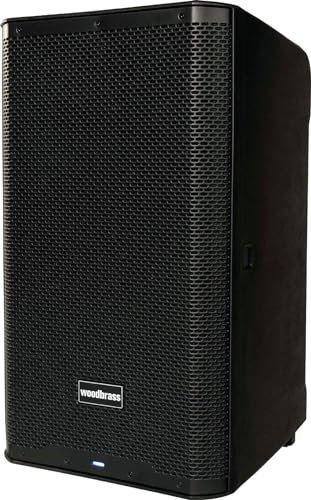 WOODBRASS DXPRO 12 - Altavoz Activo, Amplificado, Sonido Potente, Bluetooth de 12, Class-D 118db, Resistente, portátil, 3 entradas, inalámbrica, DSP - DJ, Conferencia, conciertos