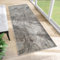 TAPISO Feyruz Teppich Läufer Kurzflor Grau Schwarz Orange Teppichläufer Modern Verwischt Sand Optik Wohnzimmer Schlafzimmer ÖKO-TEX 80 x 240 cm