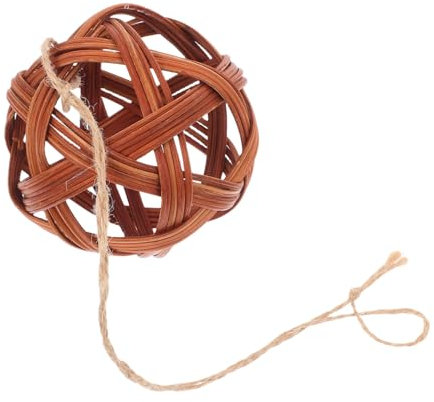 WEKAMOS Rabbit Grass Rack Chew Toys for Small Animals Made of Rattan and Straw for Guinea Pigs Rabbits and Hamsters to Play and Gnaw