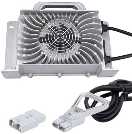 WLEJSL Caricabatterie Rapido per Carrelli Elevatori 12V/24V/36V/48V/60V/72V, Caricabatteria di Mantenimento da 1200W con Spina Anderson da 350A per la Ricarica di Batterie al Piombo Ad,A1,60V 15A