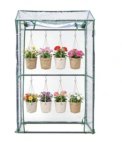 Copertura della serra | PVC trasparente resistente al e impermeabile ad alta resistenza | copertura in lamina per serra da esterno | per giardino, cortile, fattoria, prato e