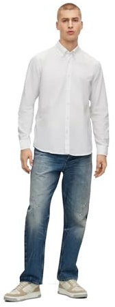 BOSS Herren Rickert Shirt, White100, L EU
