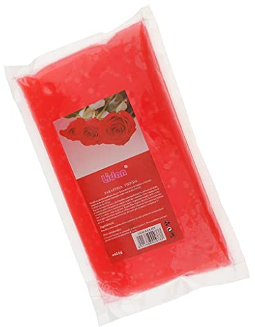 jojomis Cera de parafina de 450 g para baño, manos y pies, spa, aroma a rosa y lavanda, color rosa
