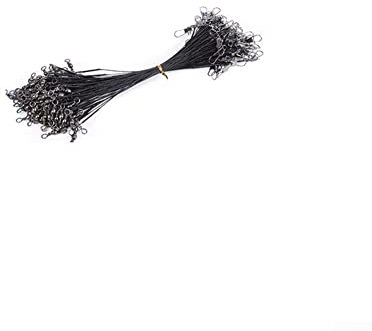 50 Stück 15 cm Köder Blei Draht Anti-Biss Drahtverbinder 15/20/25 cm Angelausrüstung-Schwarz