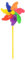QUARKZMAN Regenbogen-Windräder 12,2 Zoll 7 Blätter Kunststoff-Windmühle für Partydekorationen im Freien, Dekor für Rasen, Hof, Garten, Terrasse, bunt