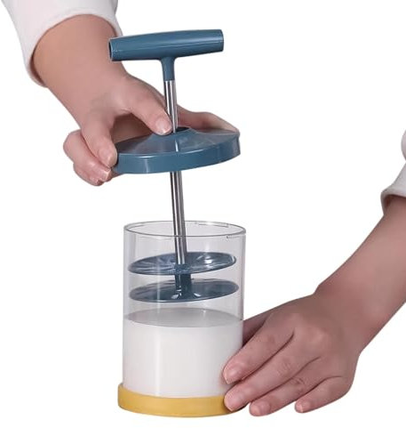 Sifone per panna manuale, Macchina per panna montata manuale,Creative Whip per panna montata - Utensili da forno in acciaio inossidabile, dispenser ergonomico con impugnatura confortevole per per beva