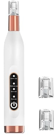 Dispositivo de microagujas, bolígrafo Dermaroller inalámbrico, bolígrafo eléctrico inalámbrico para la piel, herramienta avanzada para agujas de piel con 4 ajustes ajustables, 3 cartuchos de repuesto,