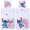 Lilo und Stitch Disney Kinder-Bettwäsche Set Angel Hearts - 135 x 200 cm + 80 x 80 cm - 100% Baumwolle Renforcé Linon-Qualität Wendebettwäsche Bettzeug Bettbezug mit YKK Reißverschluss Deutsche Größe