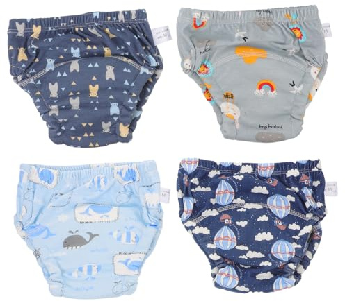 SOPOTUTU 4 St Handduksbyxor Barn Bomullsbyxor Babyträningsunderkläder Babykläder Flickor Träningskalsonger Barn Handduksbyxor Träningsbyxor För Pojkar Campingutrustning Babyblöjbyxor