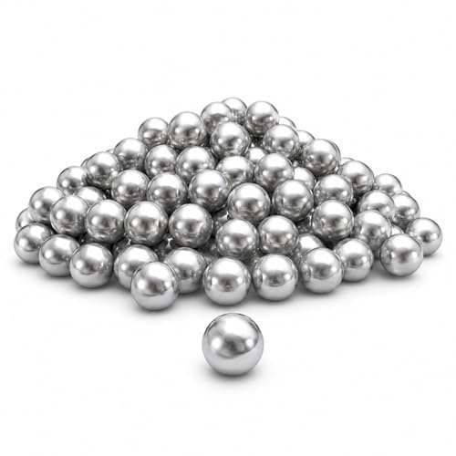 100PCS 50 Caliber Solid Aluminum Balls - Premium Reusable Projectiles for Self Defense and Shooting Practice