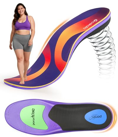 Goskala Semelles Orthopédiques Nouvelle Génération Pour Fasciite Plantaire - Soutien De La Voûte Plantaire pour Hommes et Femmes, L
